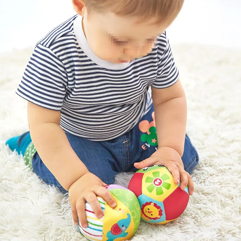 Baby Hand Grasp Ball Cognição Animal Hand Grasp Rattle Brinquedos interativos pai filho