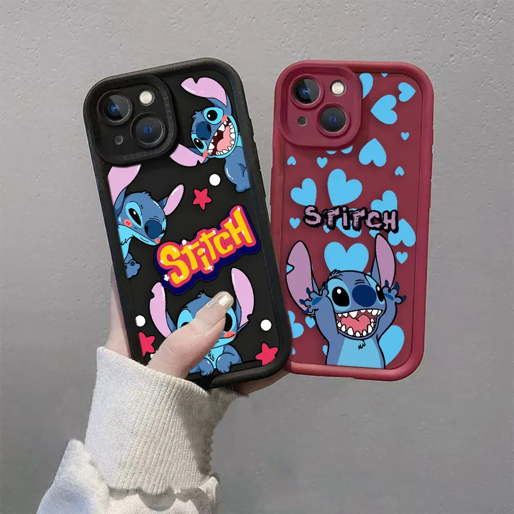 Funny Disney Lilo Stitch Cover Phone Case For VIVO V23 V23E V25 V27 V27E V29 V30 V30E V40 X60 X70 X80 X90 X100 S12 Case Funda