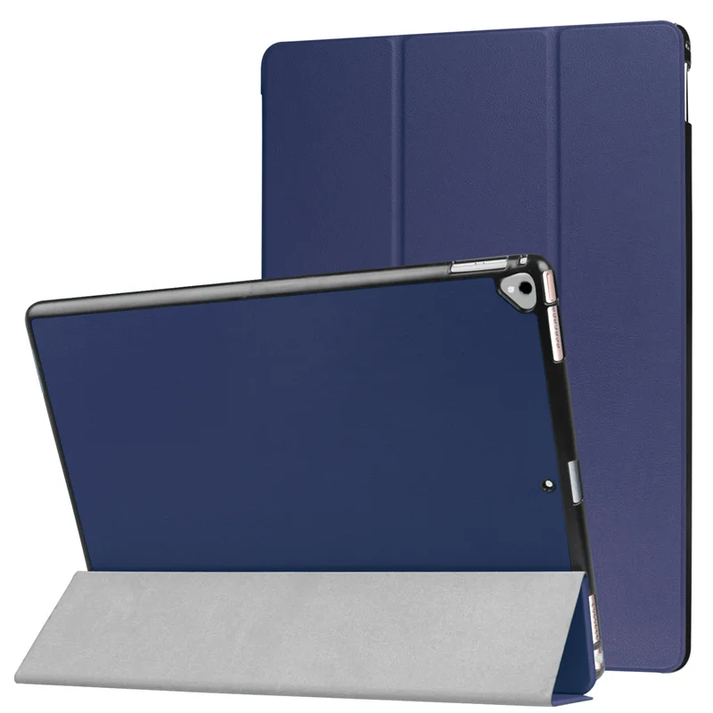 For iPad Pro 12.9 2017 2015 Case Trifold PU Leather Hard Stand Smart Cover For Funda iPad Pro 12 9 12.9 2nd 1st Generation Case
