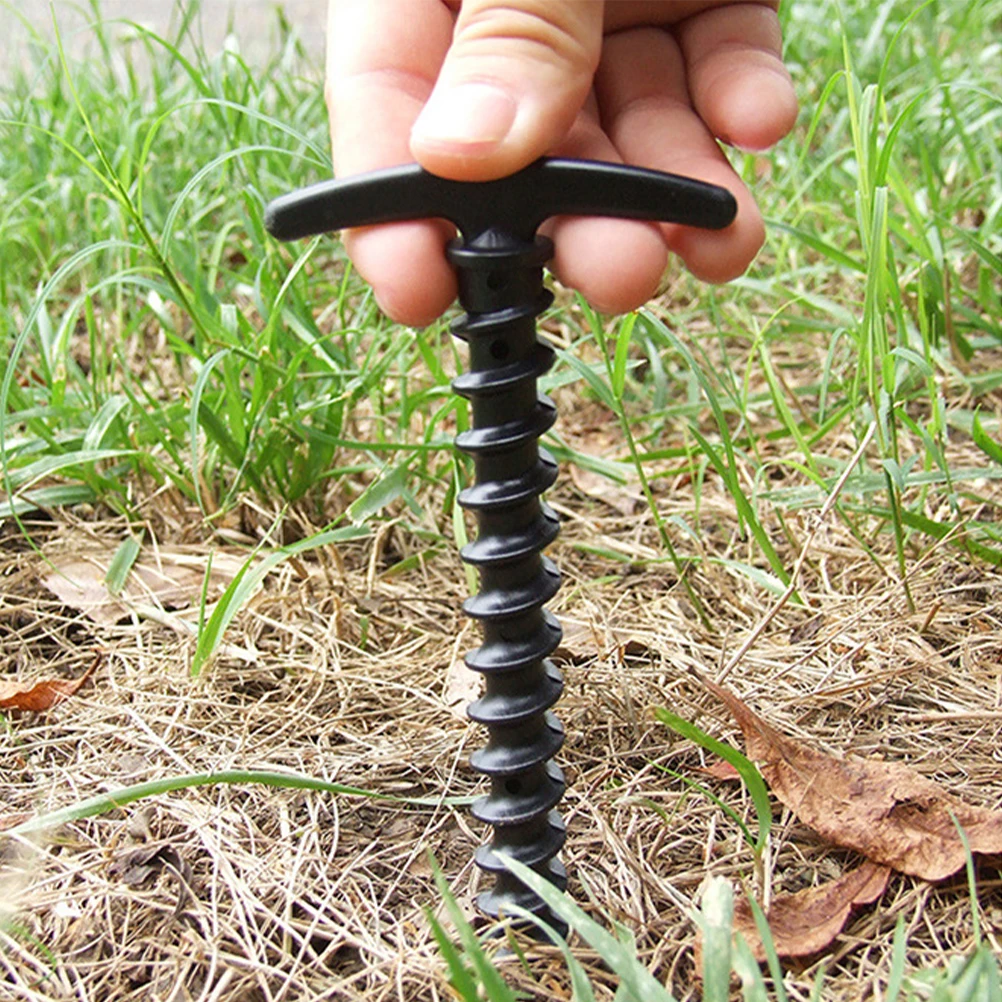 

20pcs Nylon Pegs UltraLight Portable Spiral Stakes for Camping Tents Nylon Tent Nails Accessories Ground Nails