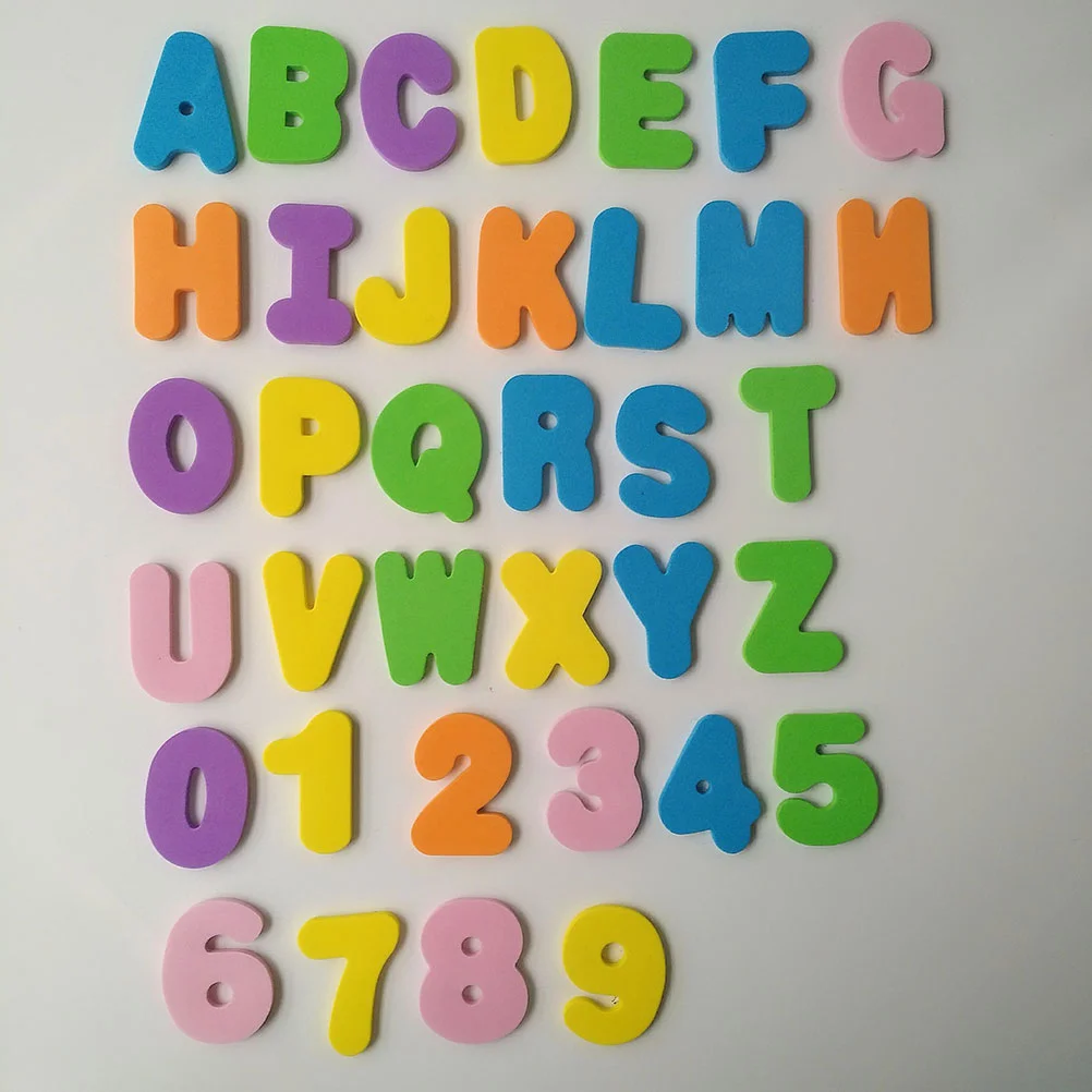 Bath Toys for Kids Bathtub Foam Numbers English Name Letters Bathing Take Child