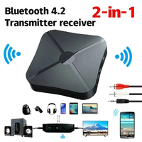 KN319 Bluetooth 4.2 Transmitter Receiver 2 in 1 Stereo Audio Receiver Converter Wireless Adapter With RCA 3.5MM AUX For Car