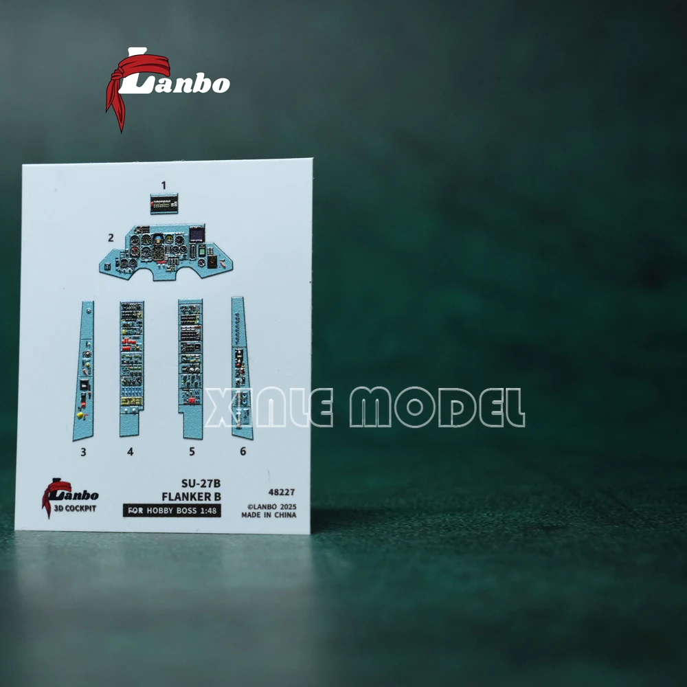 

Lanbo Models 3D Color Cockpit Instrument 48227 SU-27B Flanker, истребитель (для комплекта Trumpeter) 1/48