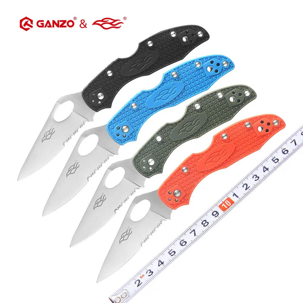 Ganzo FBknife F759MS 440C Partially Serrated Blade Folding Knife Outdoor Survival Camping Tool EDC Pocket Knife Outdoor Tool