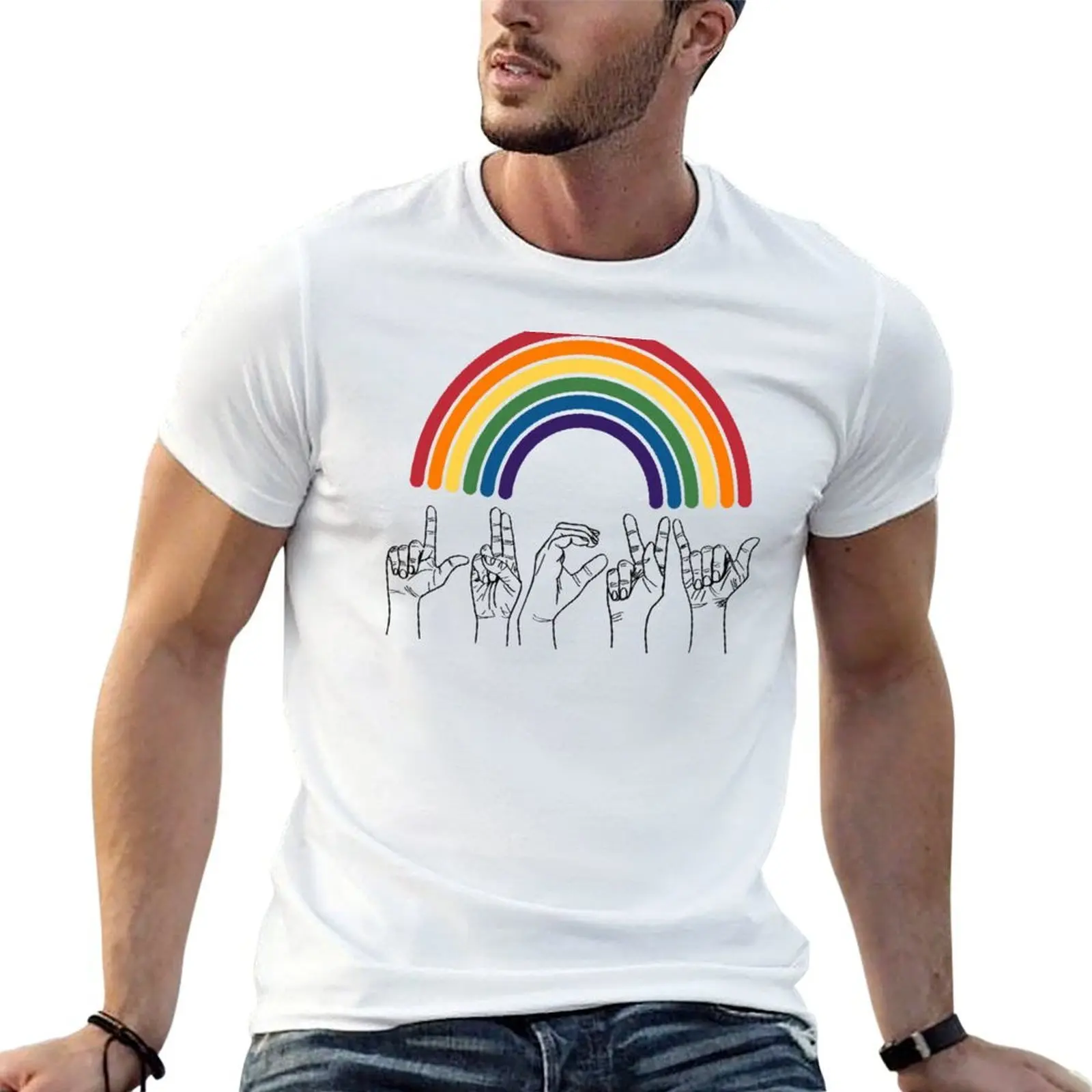 

Lucky Rainbow! T-Shirt graphic t shirts for man man t shirt summer man t shirt designer T-shirt