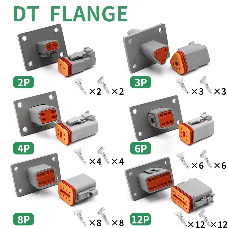 

50PCS DTO4-2P-L012 & 50PCS DTM06-2S & 50PCS DT04-3P-L012