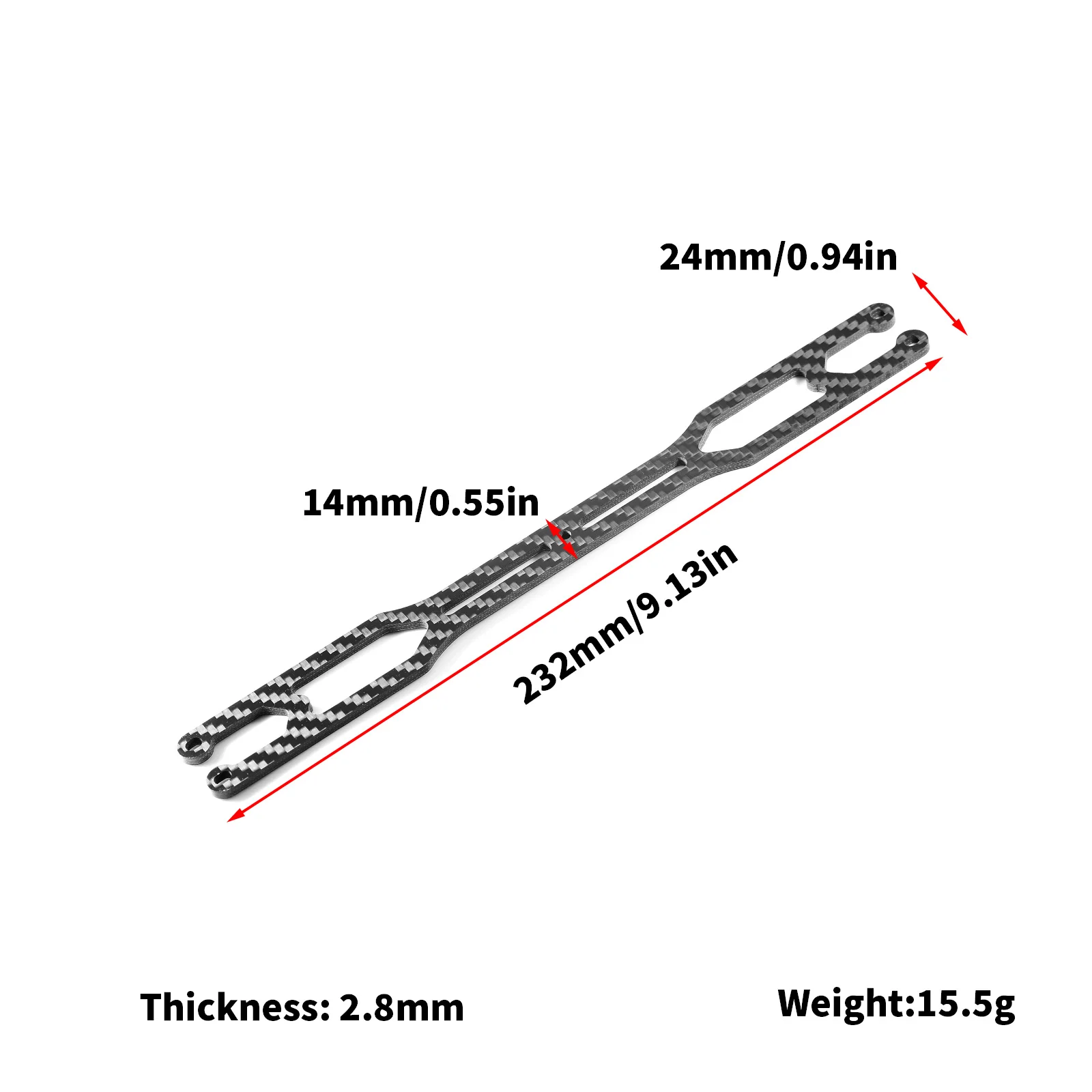 Tamiya TT02 Carbon Fiber Second Floor Plate
