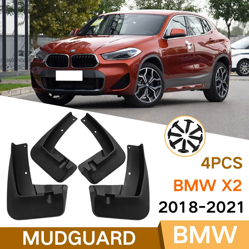 

For BMW X2 2018-2021 Car Molded Mud Flaps Splash Guards Mudguards Front Rear Styling Front Rear Car Accessories