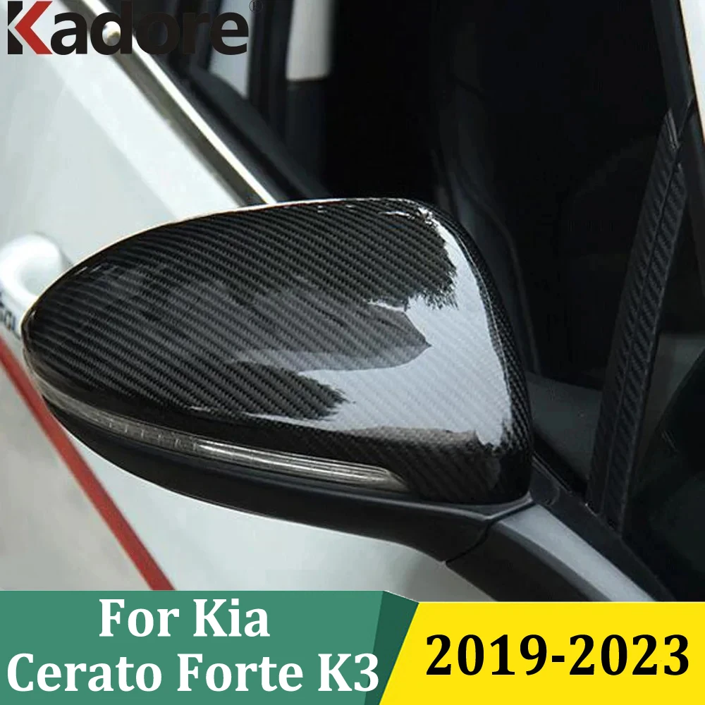 

Для Kia Cerato Forte K3 2019 2020-2023 крышка бокового зеркала из углеродного волокна, зеркала заднего вида, накладка, ободок, автомобильные аксессуары