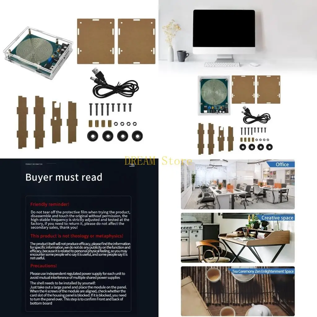 

Генератор волн Шумана 7,83 Гц Устройство резонансов Шумана для баланса частот сотовой связи и творческого вдохновения, лучшая