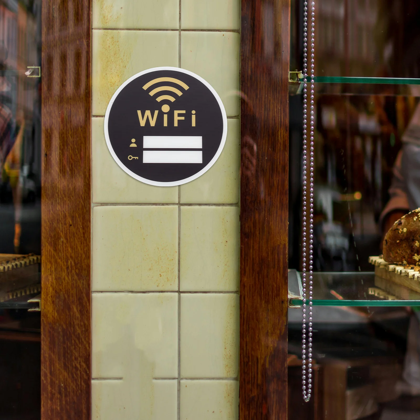 

WiFi Acrylic Sign Practical Reminder Wall Sign 20x20cm WiFi Password Display Restroom Hotel Public Toilet Acrylic Reminder