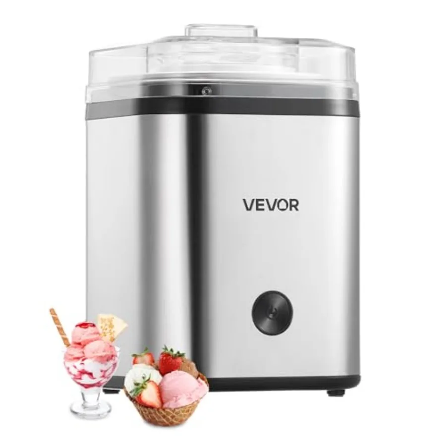 

Ice Cream Maker, 2.11 Qt. Large Capacity, Electric Automatic Ice-Cream Machine, with Easy Operation and Cleaning, Stainless Ste