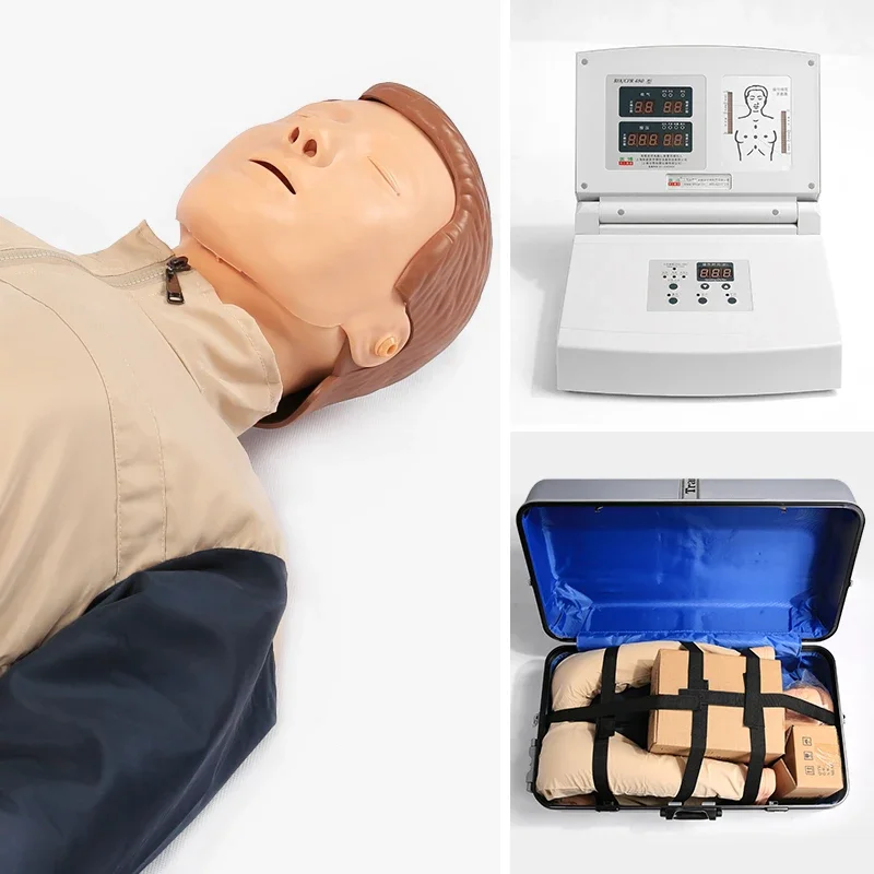 

Cardiopulmonary Resuscitation Simulation Human CPR Training Model Artificial Respiratory Dummy Medical Emergency