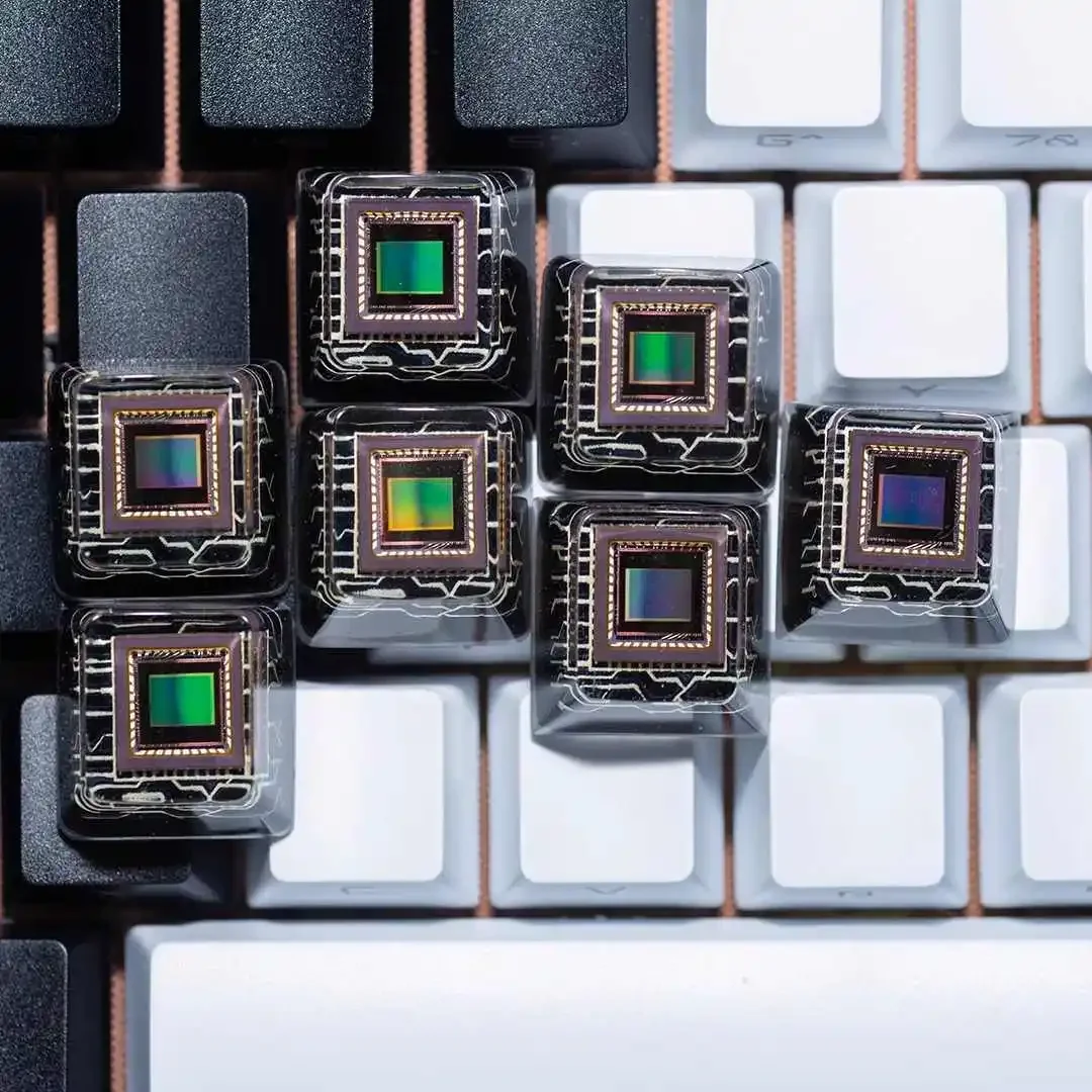 

CMOS Chip Theme Keycaps Custom Artist Cool Resin Cherry/OEM ESC 1U Key Caps Personalization Mechanical Keyboard Keycaps