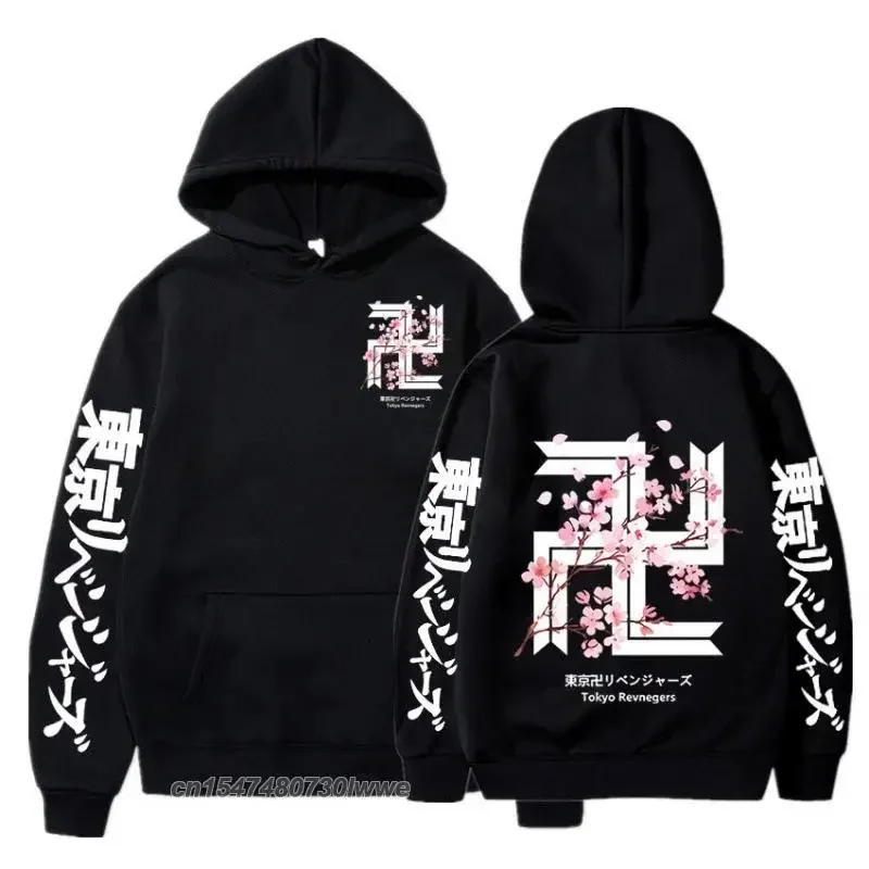 Sudadera con capucha con estampado de Los Vengadores de Tokio para hombre/mujer, sudadera holgada de manga larga para calle, sudadera para hombre de otoño e invierno
