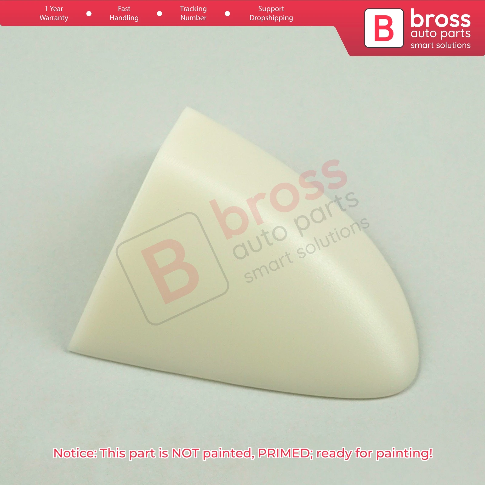 BROSS BDP1087 Outer Front or Rear Right Door Handle Lock Cylinder Lever Cap Cover 3C0837880 For VW Passat B6 3C CC 2009-2017