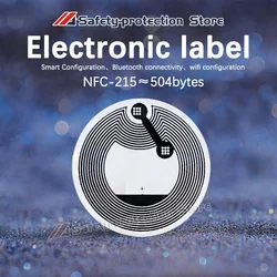 NFC sticker ntag215 chip sticker NFC induction tag sticker homemade music wall smart home switch sticker 13,56 MHz, huawei ios