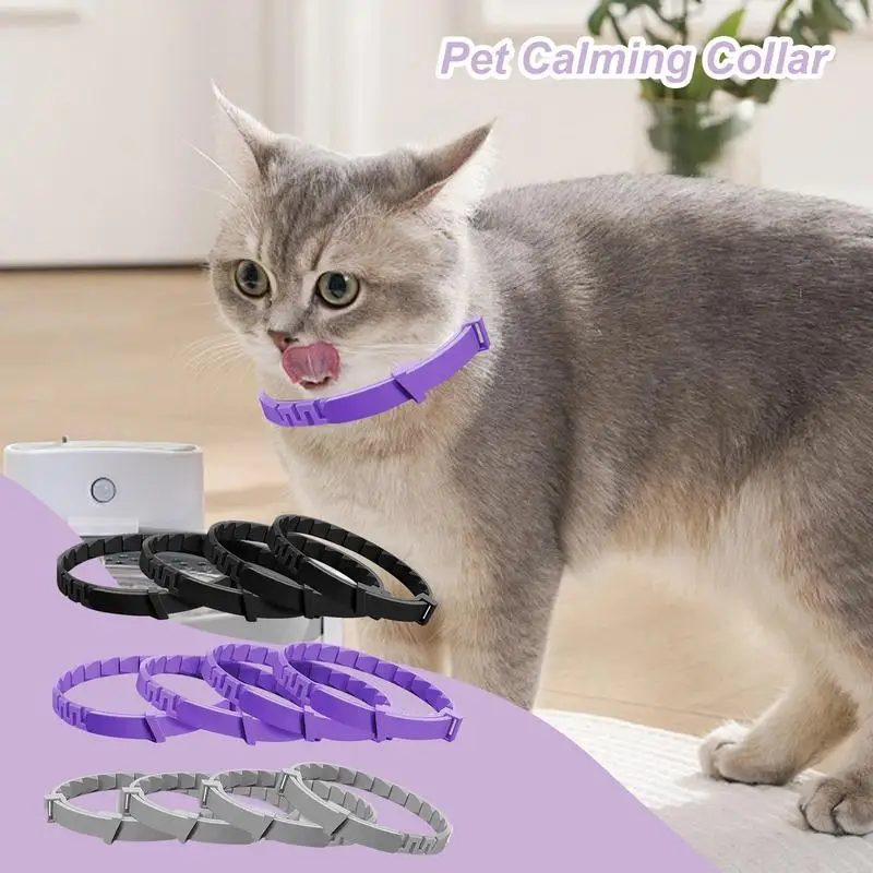 Waterproof Pet Calming Collar Effective Safe Calming Collar for Cats Stress Separation and Relieve Bad Behavior Calming Collar