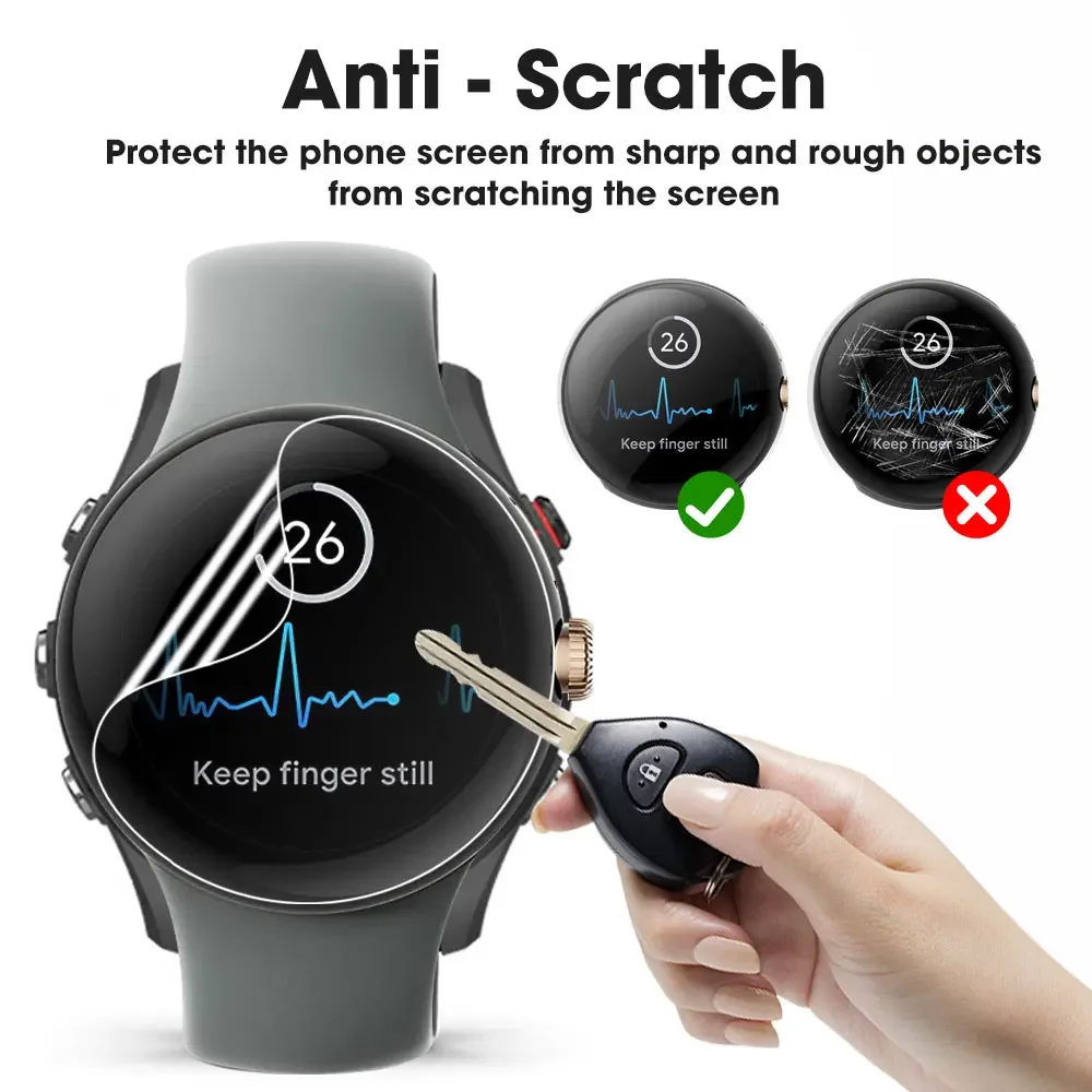 Para Google Pixel Watch 1 2 Protector de pantalla suave HD Pixel Watch Anti-arañazos suave TPU película de hidrogel pegatina no vidrio templado