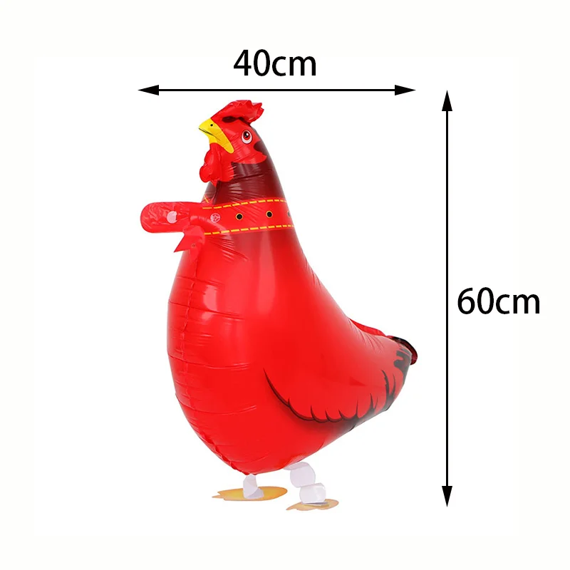 Farm Walking Animal Balloon Duck Chicken Cow Horse Sheep Walking Foil Balloon Kids Farm Theme Birthday Party Decoration Supplies