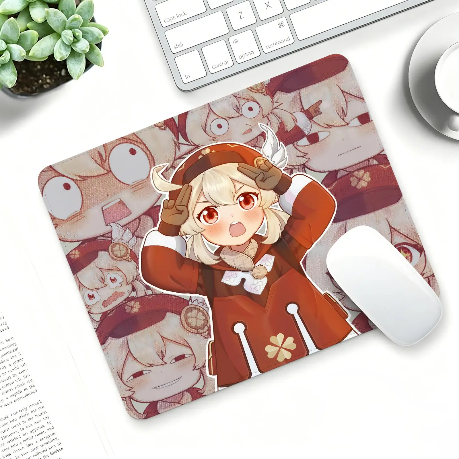 genshin impact Klee Mouse Pad Regular gaming mouse pad S/M/L size Office mouse pad Laptop desk mat Stitched edge mouse pad