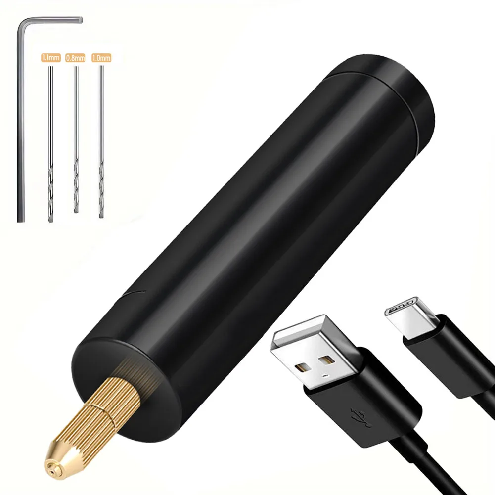 None USB Rotary Tools Engraver Pen None Drilling Electric Drill Engraver Pen Jewelry Plastic Rechargeable Model