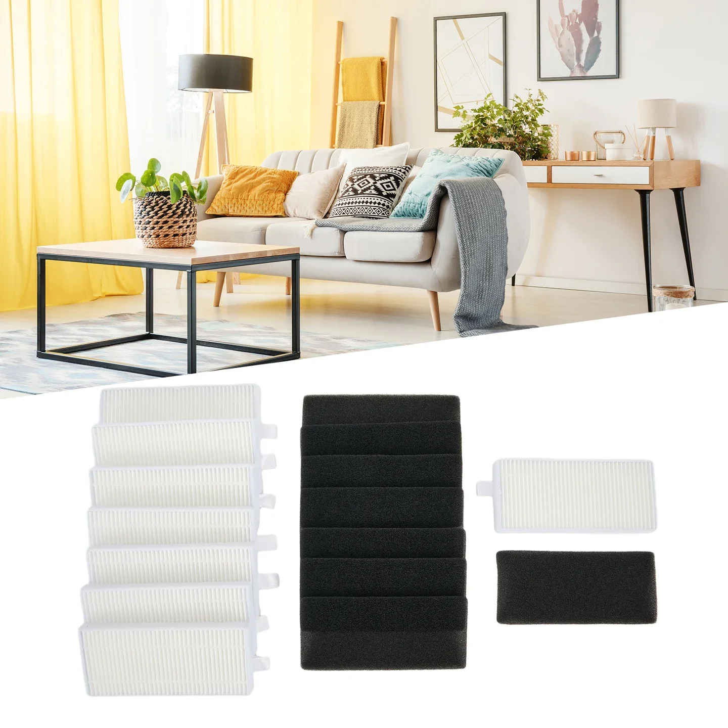 

8 Pcs Filter For Conga Eternal Max Sweeping Robot Vacuum Cleaner Part Filters Home Appliance Replacement Spare Parts