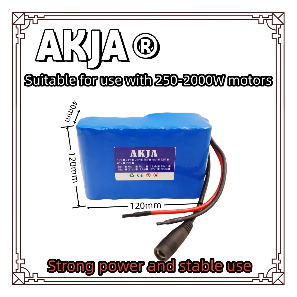 Air fast transportation18650lithium battery pack24V25.2V battery6S2P 6AH suitable for 250-2000W motor new full capacity+charger