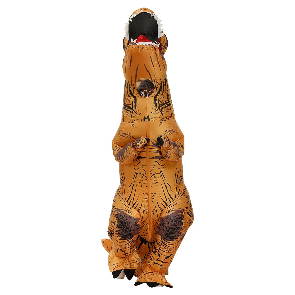 Traje inflável de dinossauro para adultos e crianças, T-Rex, fantasia, mascote, desenhos animados, anime, Purim, Halloween, festa cosplay, quente