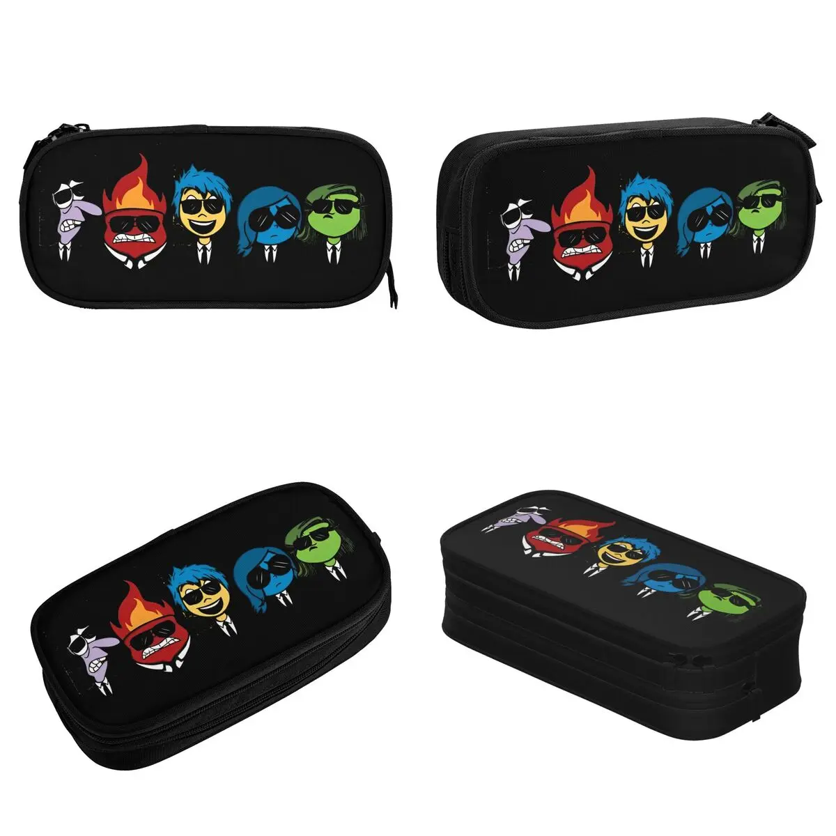 Inside Out Dogs Pencil Case Pencilcases Pen Box for Student Big Capacity Pencil Bags School Supplies Zipper Accessories