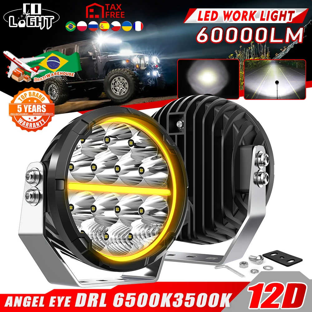 

CO LIGHT New 6.5 inch LED Work Light DRL 3500K 6500K UP to 800m Driving Lamp COMBO BEAM Offroad for Truck SUV 4WD ATV 12V 24V