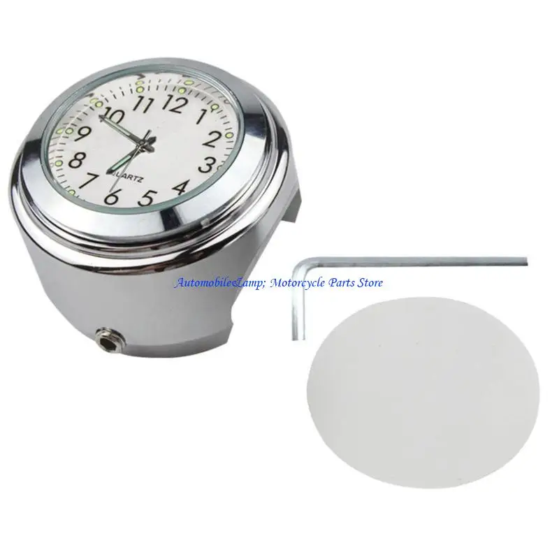 H7BD Waterproof Motorcycle Handlebar Mount Round Clock Universal Handlebar Mount