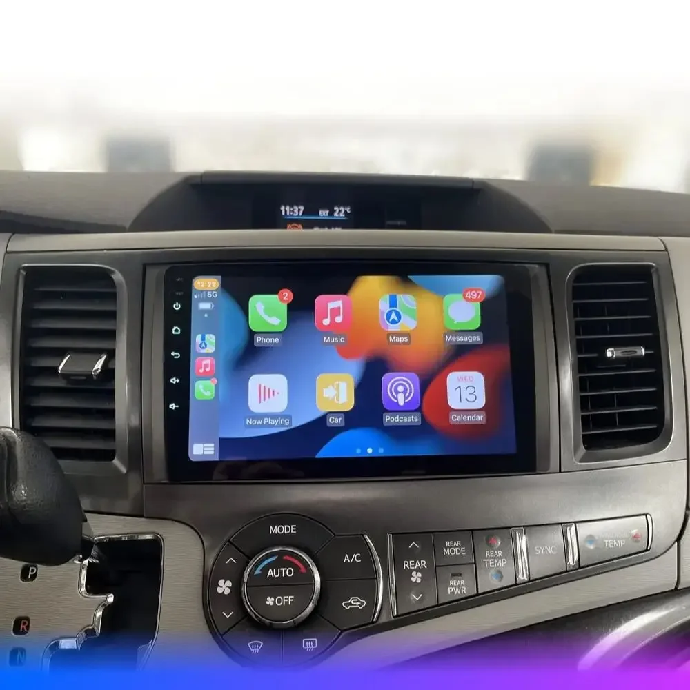 مشغل وسائط متعددة للسيارة لتويوتا سيينا XL30-، مشغل سيارة ، أندرويد أوتو ، راديو ، ملاحة ، دي في دي ، نظام تحديد المواقع ، ستيريو ، وحدة رئيسية ، بي تي