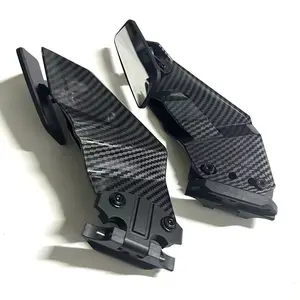 Adjustable carbon fiber style Side spoiler, fairing with rearview mirrors, Honda, Kawasaki, Suzuki, BMW, Yamaha, Par 10 Main Sales Honda Lead Careage - №1