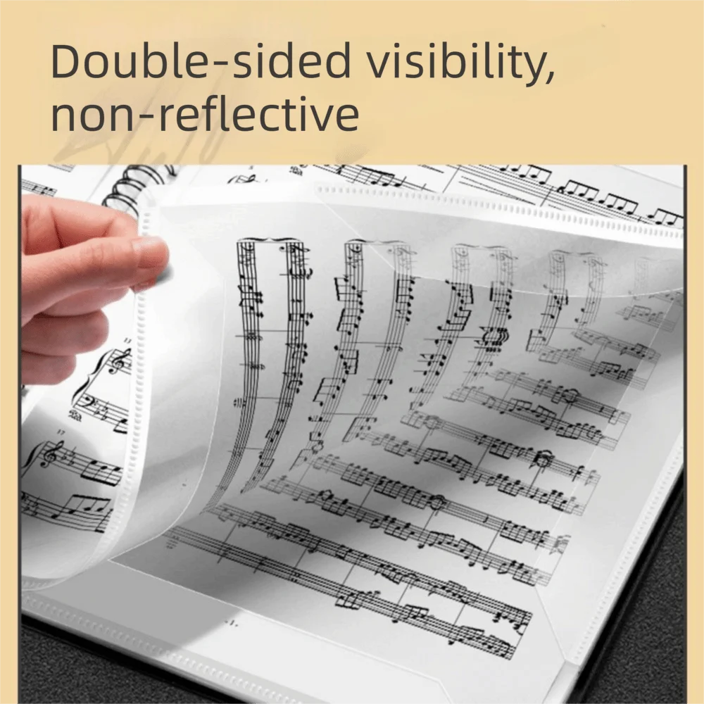 

A4 Music Score Folder Portable Flexible Sheet Music Folder Multi-layer Detachable Piano Score Storage Holder Sheet Music Storage
