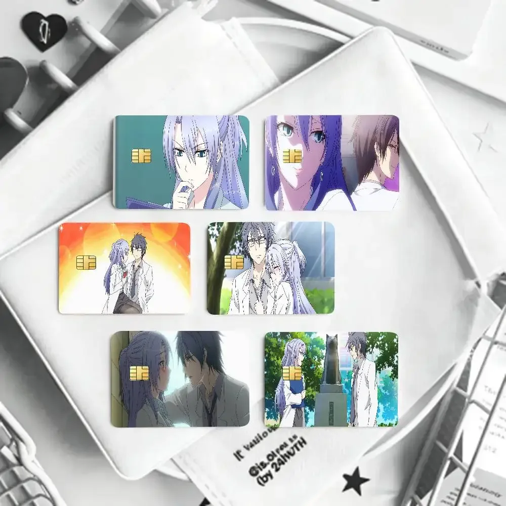 Fellow In Love So I Tried To Prove It Anime Credit Card Sticker Waterproof PVC Skin Cover For Debit Bank Card, Removable Card