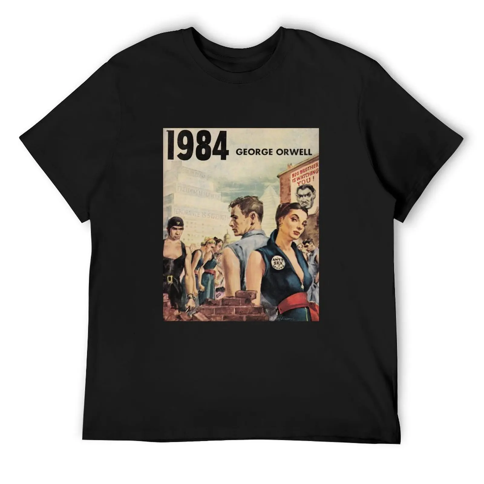 

1984 - George Orwell T-Shirt customs baggy shirts new edition rapper graphic tees fruit of the loom mens t shirts