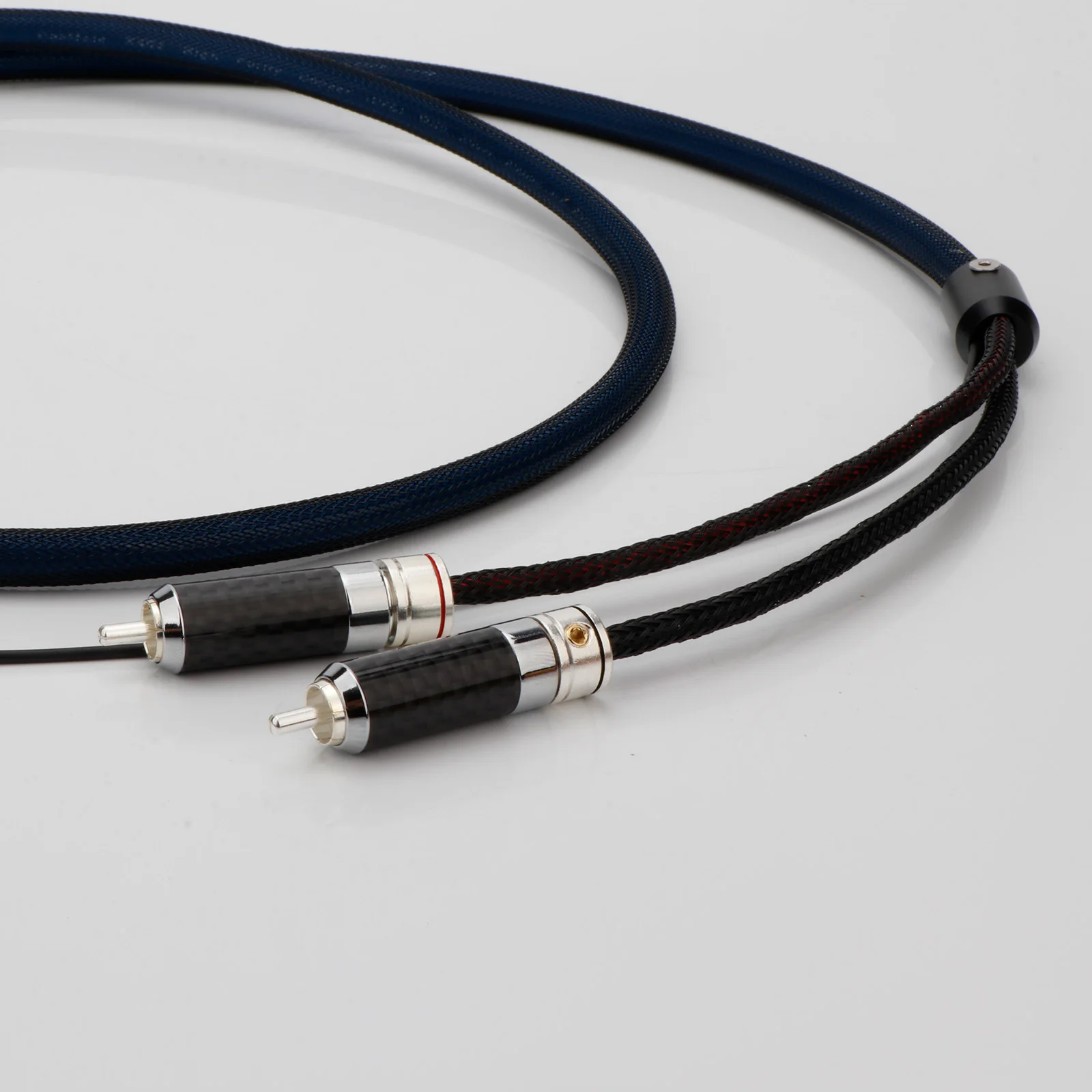 5-Pin-DIN auf 2RCA Tonarm-Audiokabel, 90-Grad-Geradeaus-Tonarmkabel, Erdungskabel, OCC versilbert mit Abschirmung – Detail 4