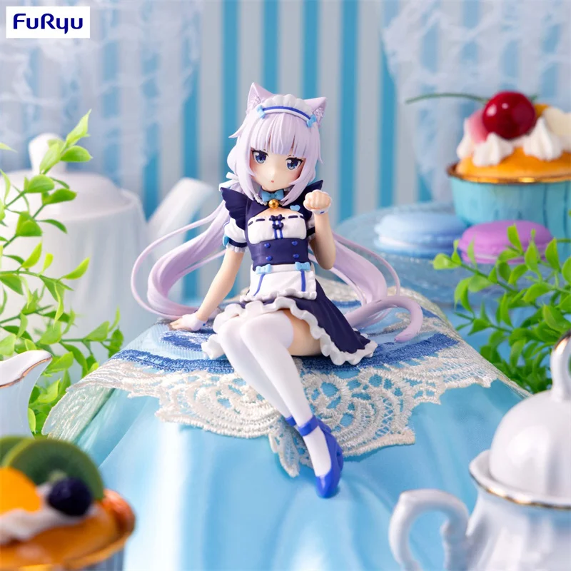 FuRyu Original NEKOPARA Anime Figure 12Cm Noodle Stopper vanilla Action Figure Toys For Kids Gift Collectible Model Ornaments