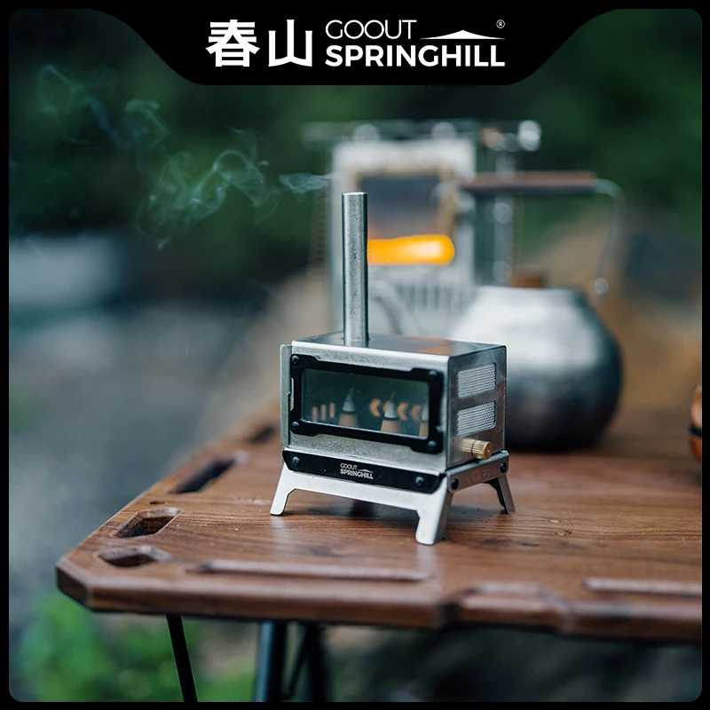 

Портативная складная мини-печь GOOUT STRINGHILL для кемпинга, уличная печь-жаровня, настольная горелка для благовоний и москитных спиралей