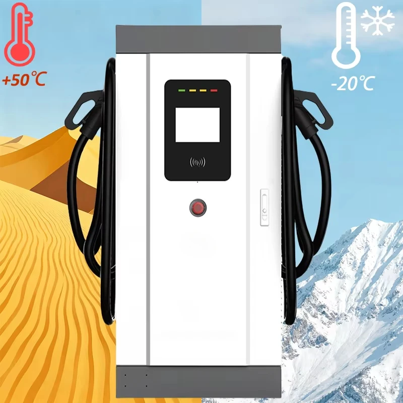 High-Speed 60kW-400kW DC EV Charger Station, Fast Charging in 30-60 Minutes with CCS, GBT, Chademo, OCPP, and RFID Support