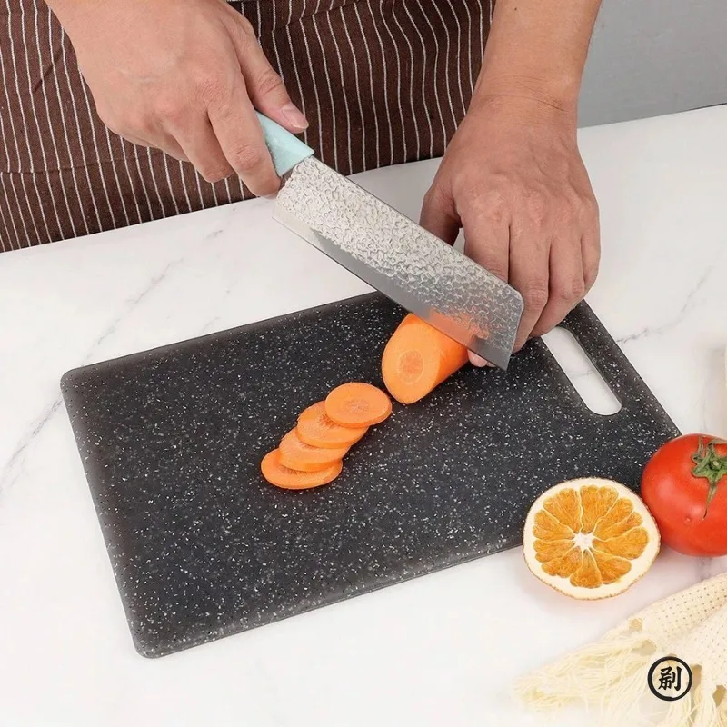 

Marble Texture PP Cutting Board Antibacterial and Mildew Cutting Board Kitchen Vegetable Cutting Board Dishwasher Safe