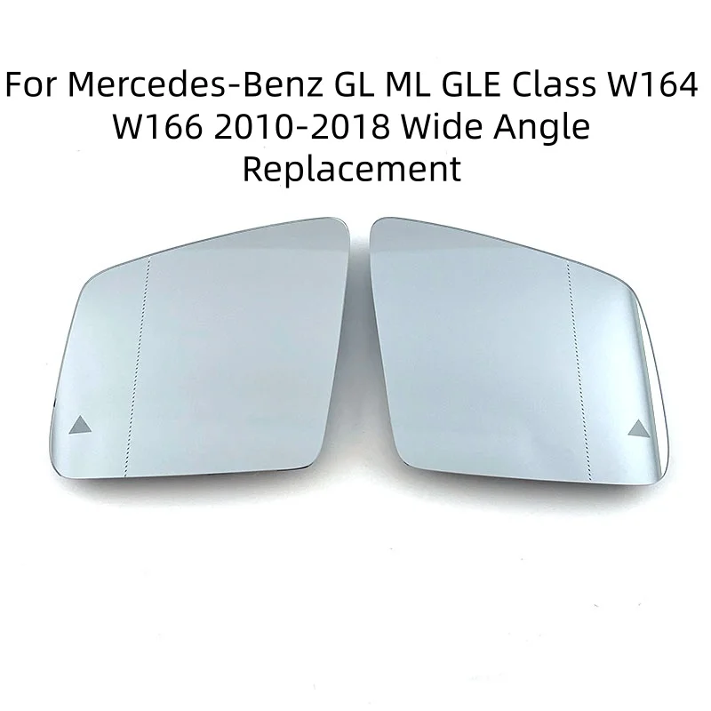 Heated Blind Spot Warning Wing Rear Mirror Glass For Mercedes-Benz GL ML GLE Class W164 W166 2010-2018 Wide Angle Replacement