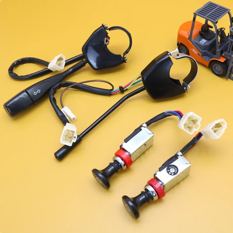 

Forklift Headlight Turn Signal Switch JK211Y/JK802A Is Suitable for Helihang Fork Light Double Gear Switch Assembly