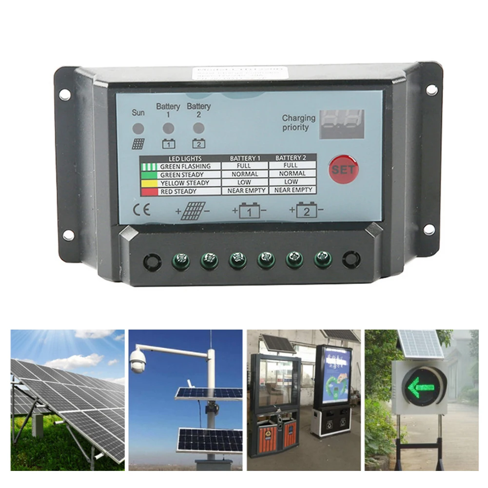 

Sleek Design Dual Battery Solar Charge Controller with Advanced Features Safeguard Your Batteries from Overcharging Risks