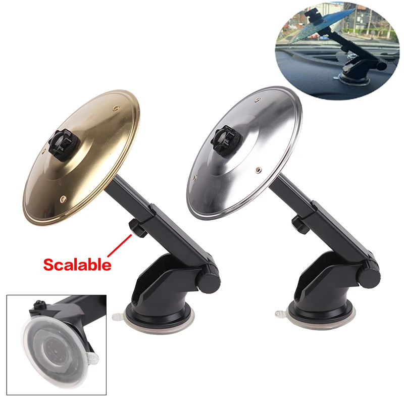 

{MX} Creative Mini Musical Saucer Car Air Outlet Suction Cup Crash Cymbal Alloy Hand Tap Cymbal Funny Auto Interior Accessory