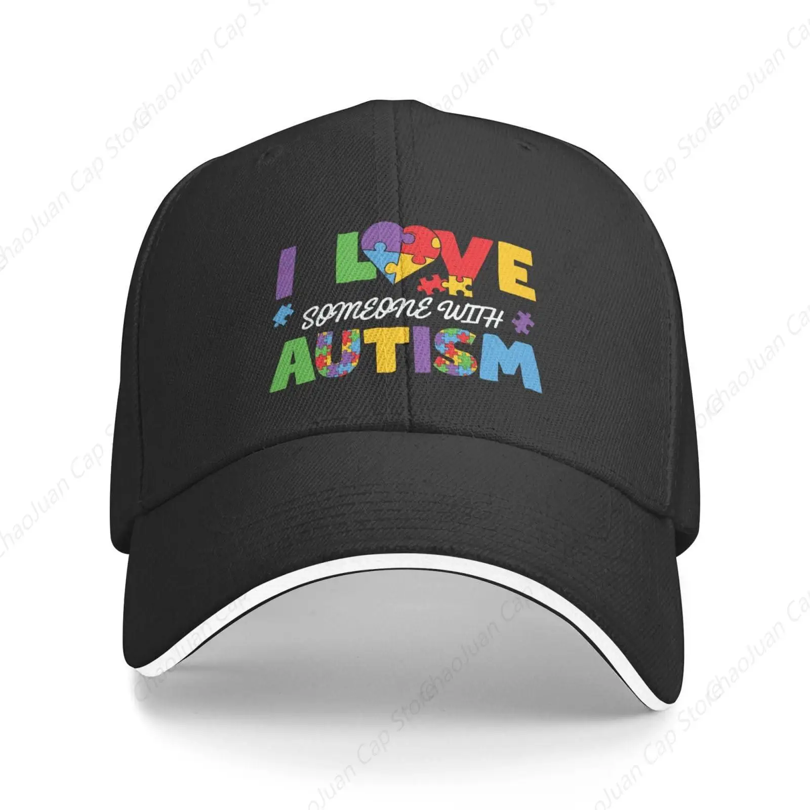 I Love Someone with Autism Hat Autism Awareness Month Hat Cap for Men Women