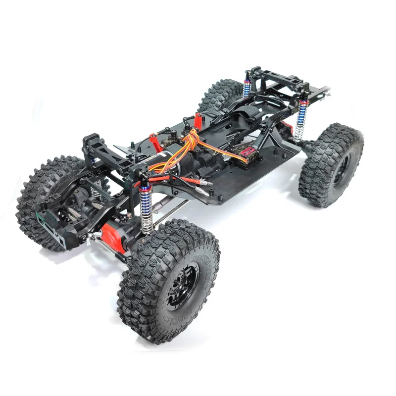 Marco de coche de escalada TRX4, versión de distancia de eje de 313mm, chasis de nailon con cerradura diferencial, juego completo de alta y baja velocidad con