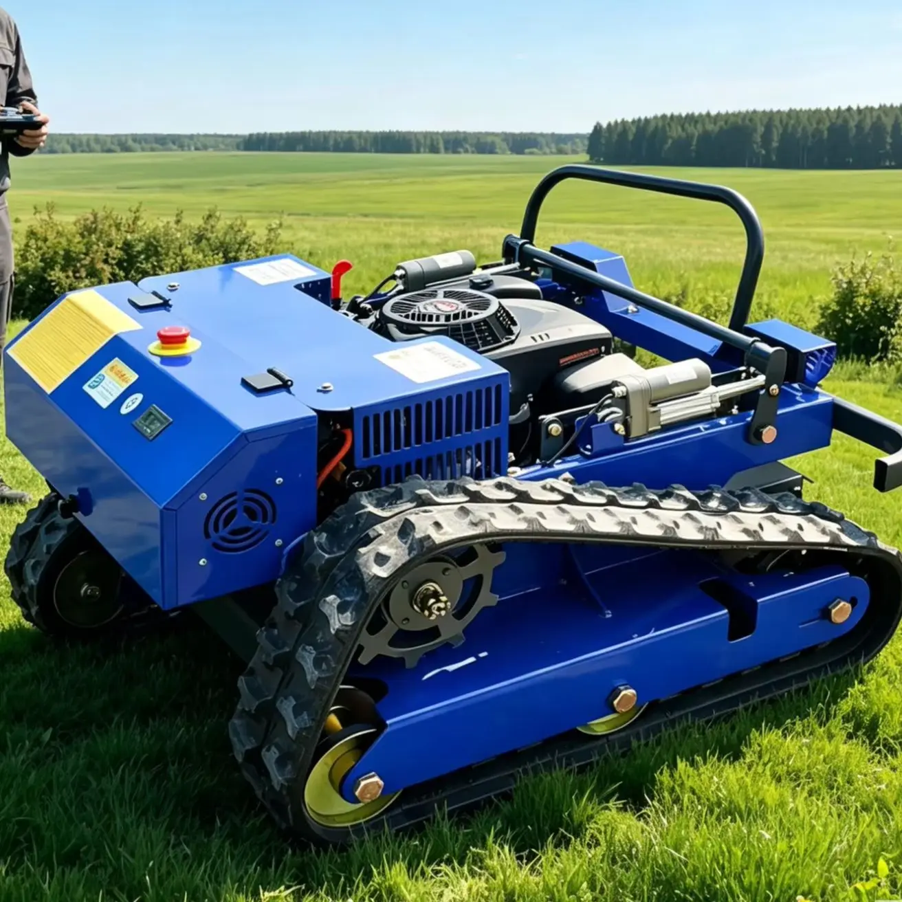 Customized Remote Control Lawn Mower Smart Robot Lawn Mower Petrol Lawn Mower For Home Garden Lawn Grass Trimming