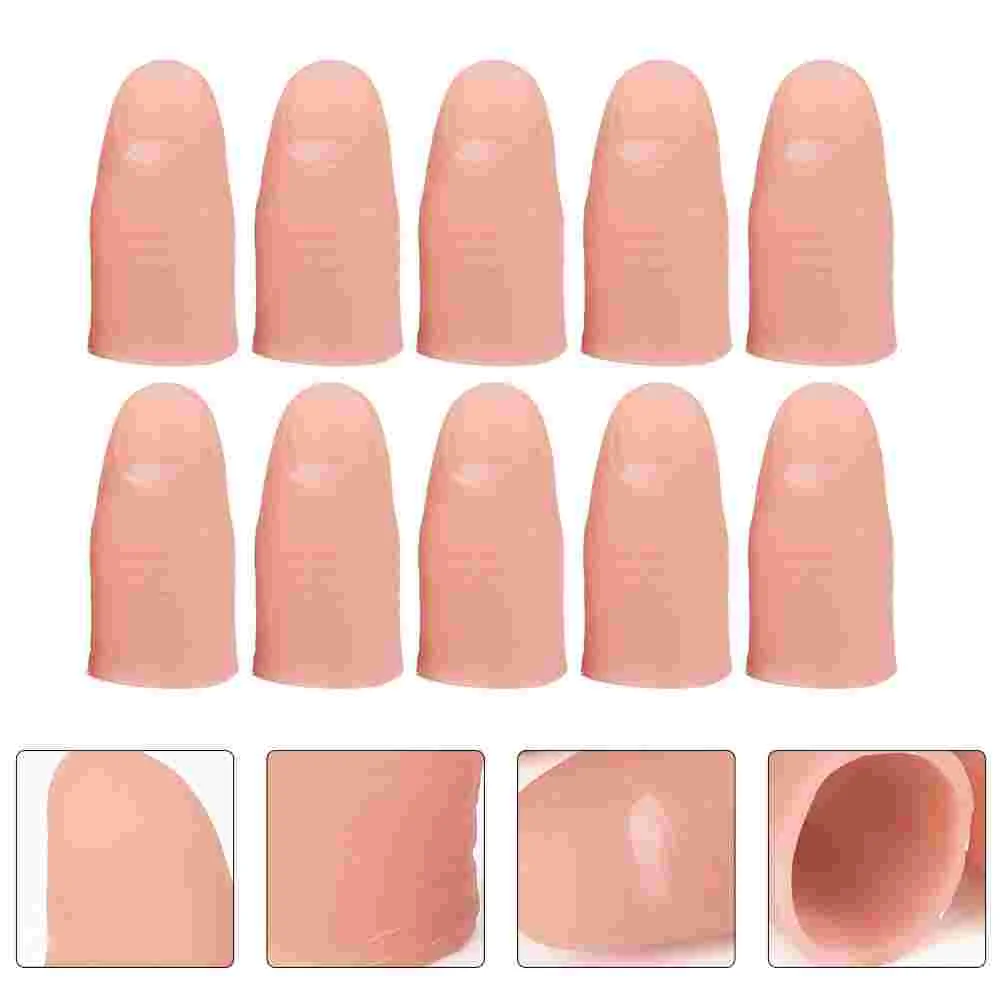 

10 Pcs Thumb Ring Kids Toys Finger Cover Playthings Simulation Fake Props